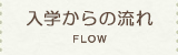 入学からの流れ FLOW